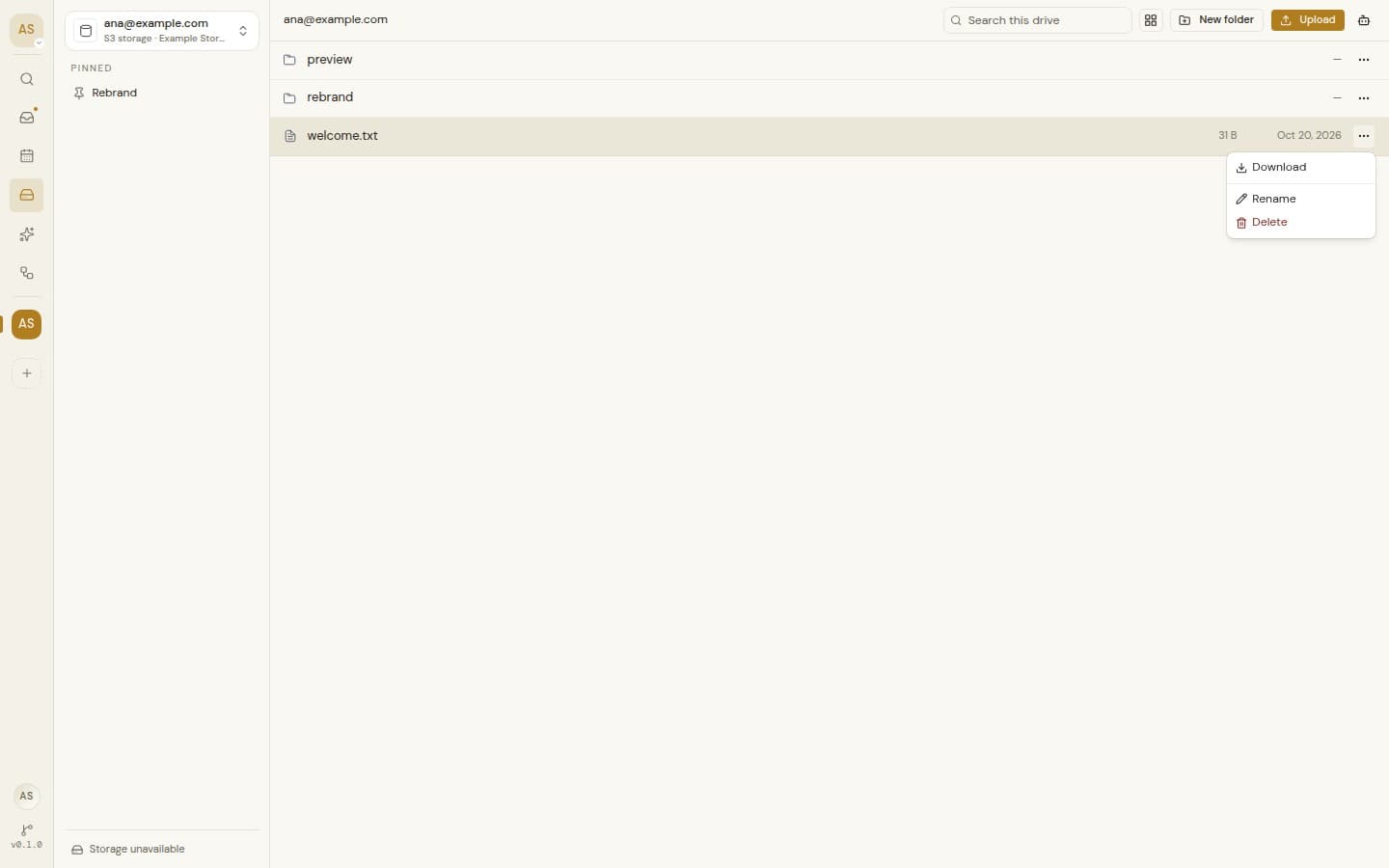 Everyday file actions