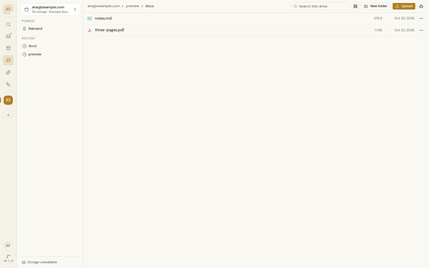 Pins and recents