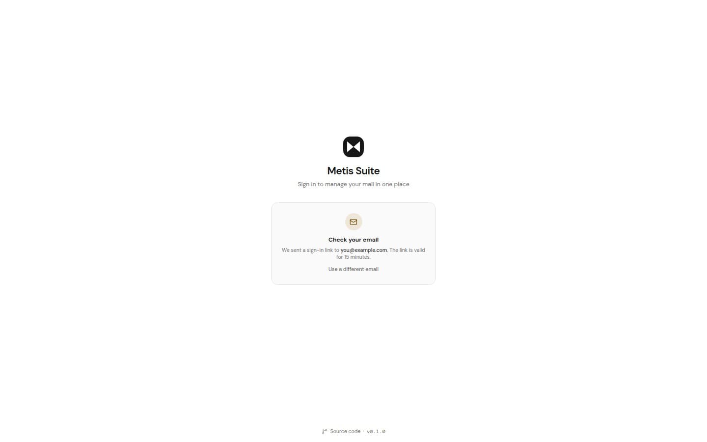 Magic link sign-in